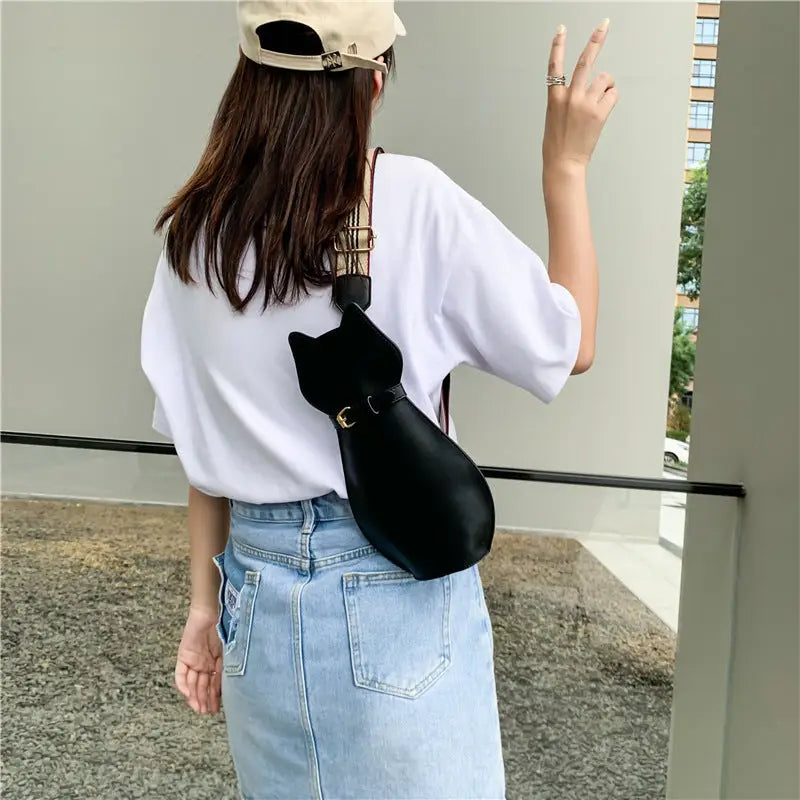 Black Cat Crossbody Bag