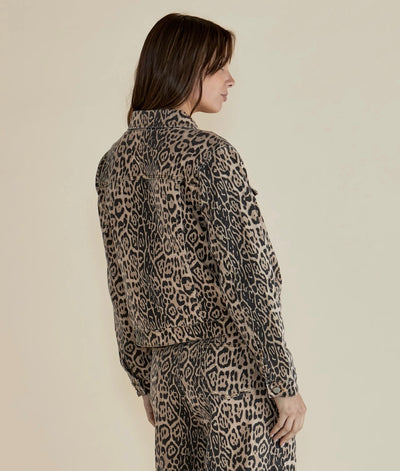 Lucca Leopard Denim Jacket